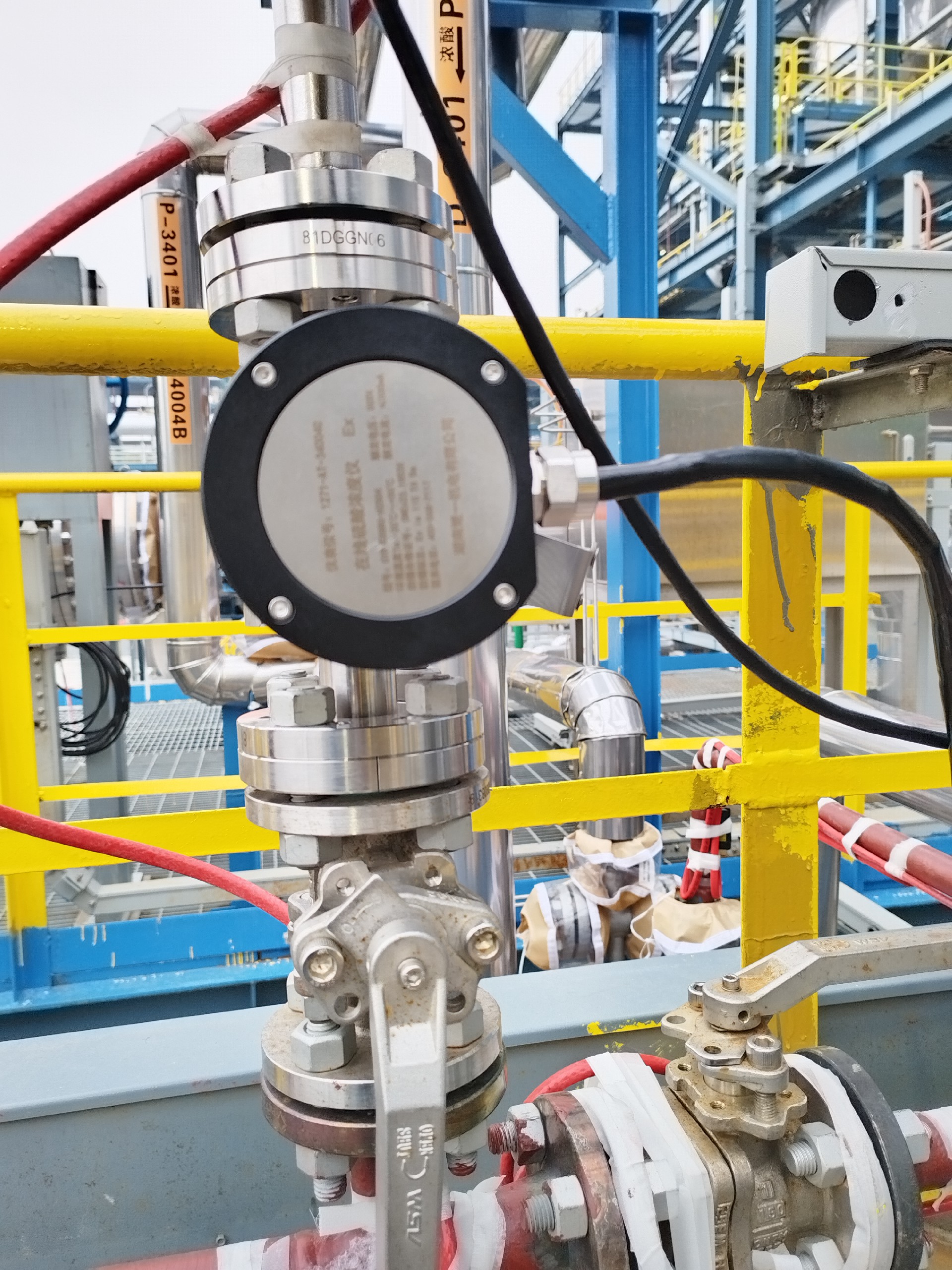 楚一測控在線硫酸濃度分析儀