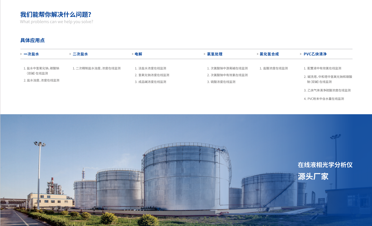 楚一測(cè)量在線濃度分析儀可解決問題